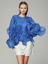 Asymmetric Chiffon Shirt Top